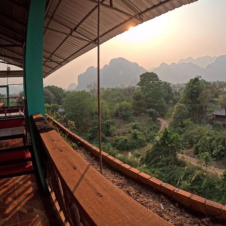 Blue Sunset Hostel Vang Vieng Exterior foto